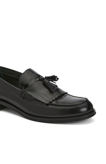  Gh For Nw Erkek Siyah Deri Loafer