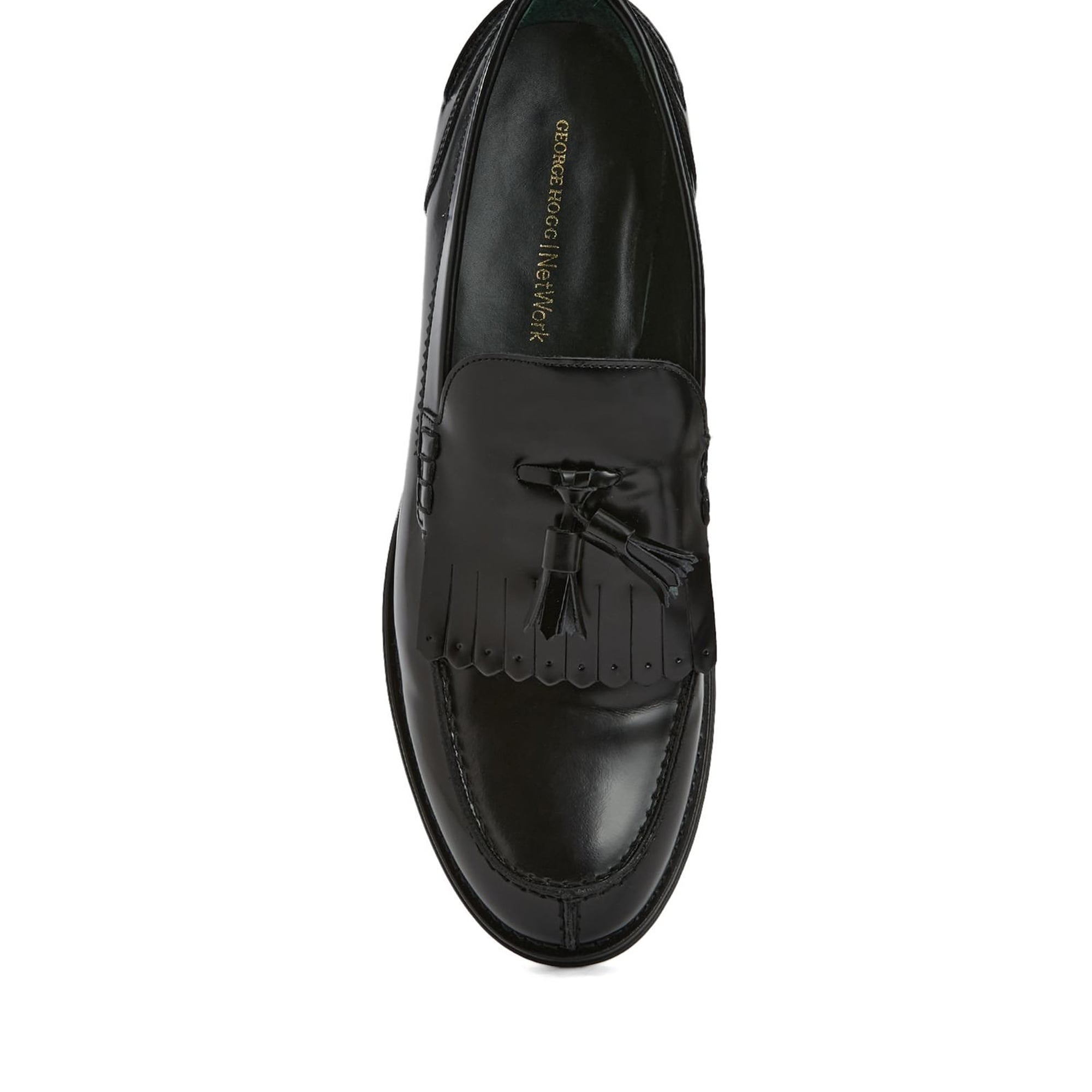 Gh For Nw Erkek Siyah Deri Loafer