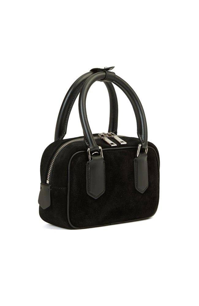  George Hogg Kadın Siyah Süet Çanta