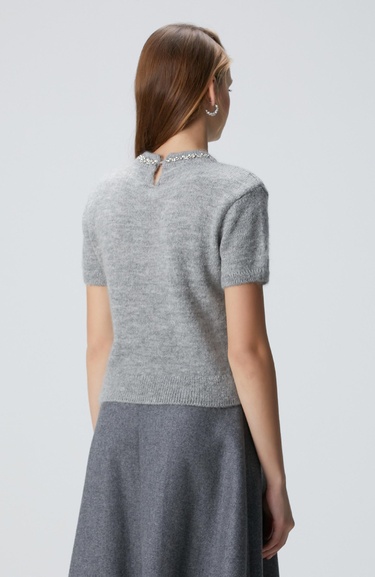  Network Kadın Gri Melanj Kazak