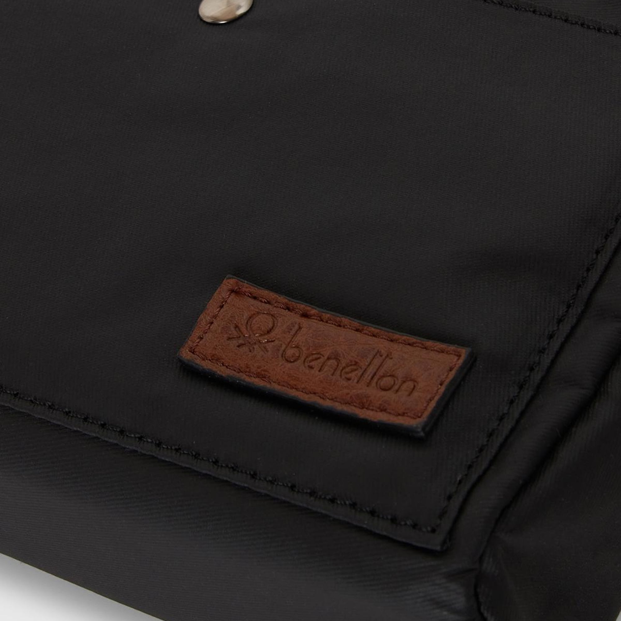 Erkek Siyah Pamuk Karışımlı Logo Detaylı Cüzdan