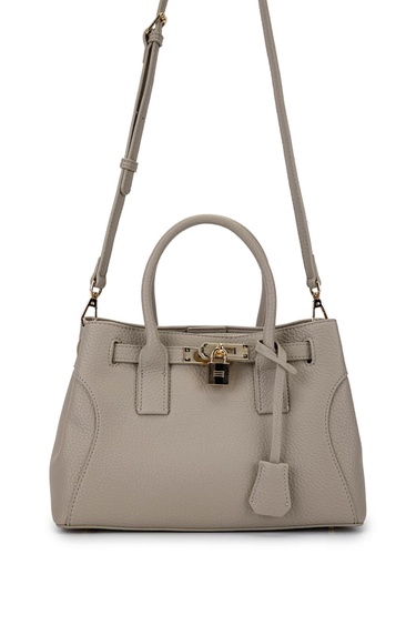  Tamer Tanca Kadın Suni Deri Taupe Omuz Çanta