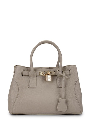  Tamer Tanca Kadın Suni Deri Taupe Omuz Çanta