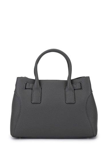  Tamer Tanca Kadın Suni Deri Gri Omuz Çanta