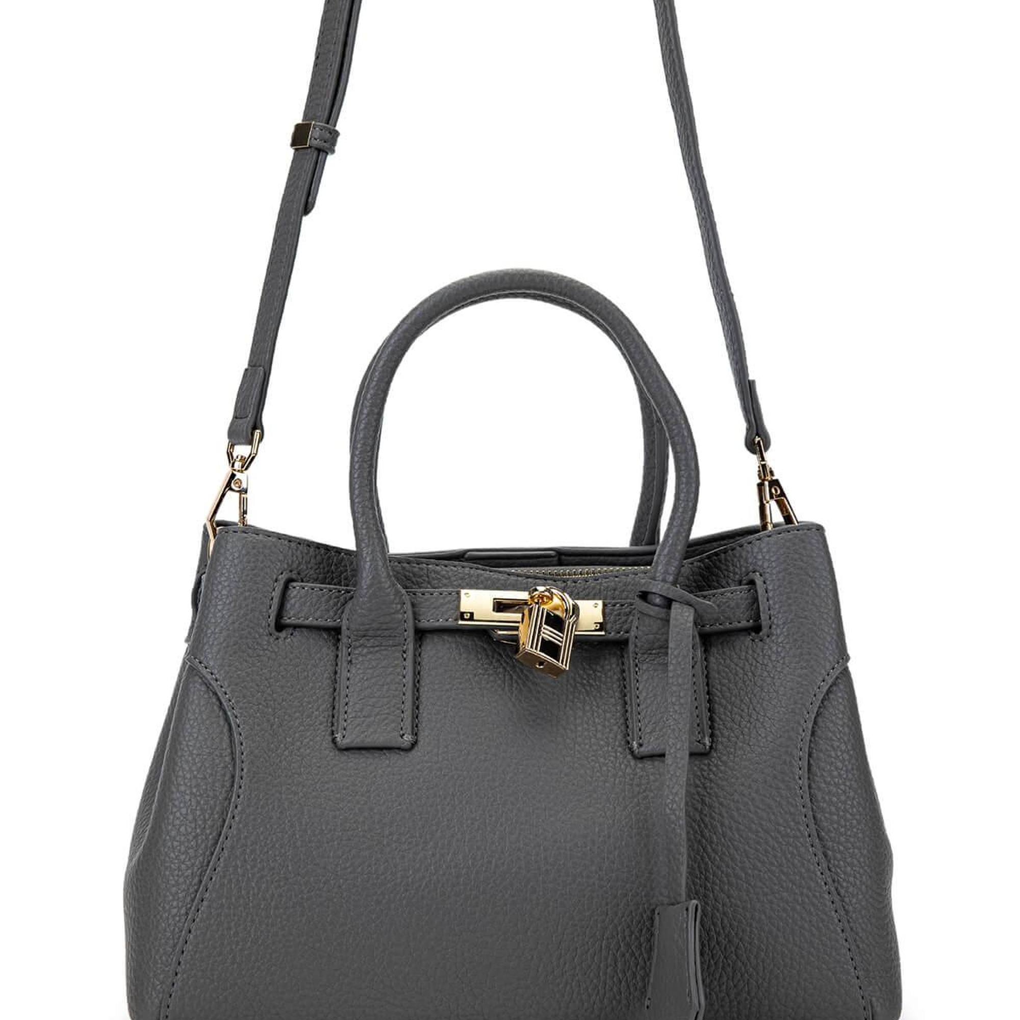 Tamer Tanca Kadın Suni Deri Gri Omuz Çanta