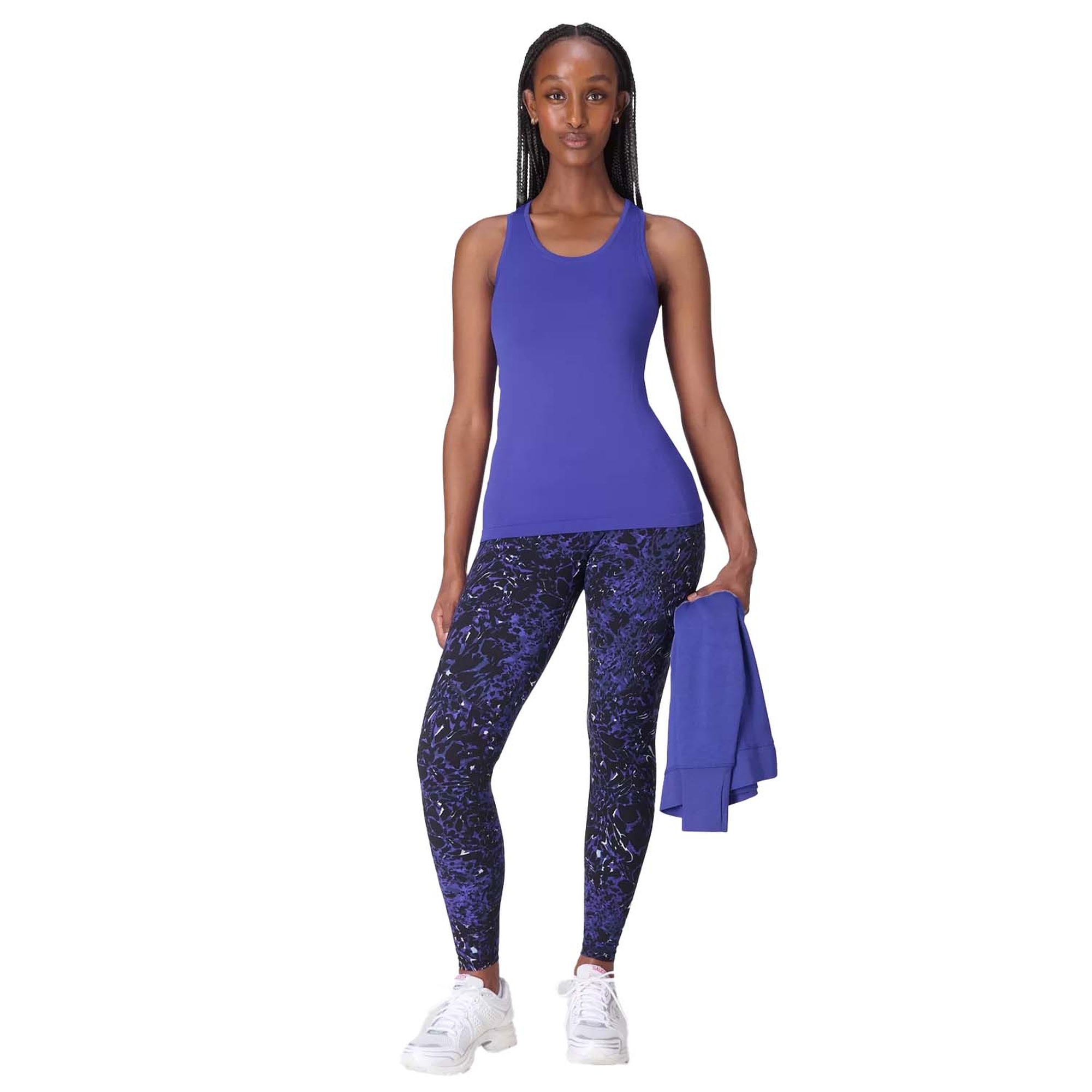 Sweaty Betty Athlete Seamless Workout Tank Kadın Mavi Tank Top