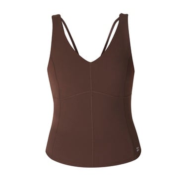  Sweaty Betty Super Soft Sculpting Kadın Kahverengi Tank Top