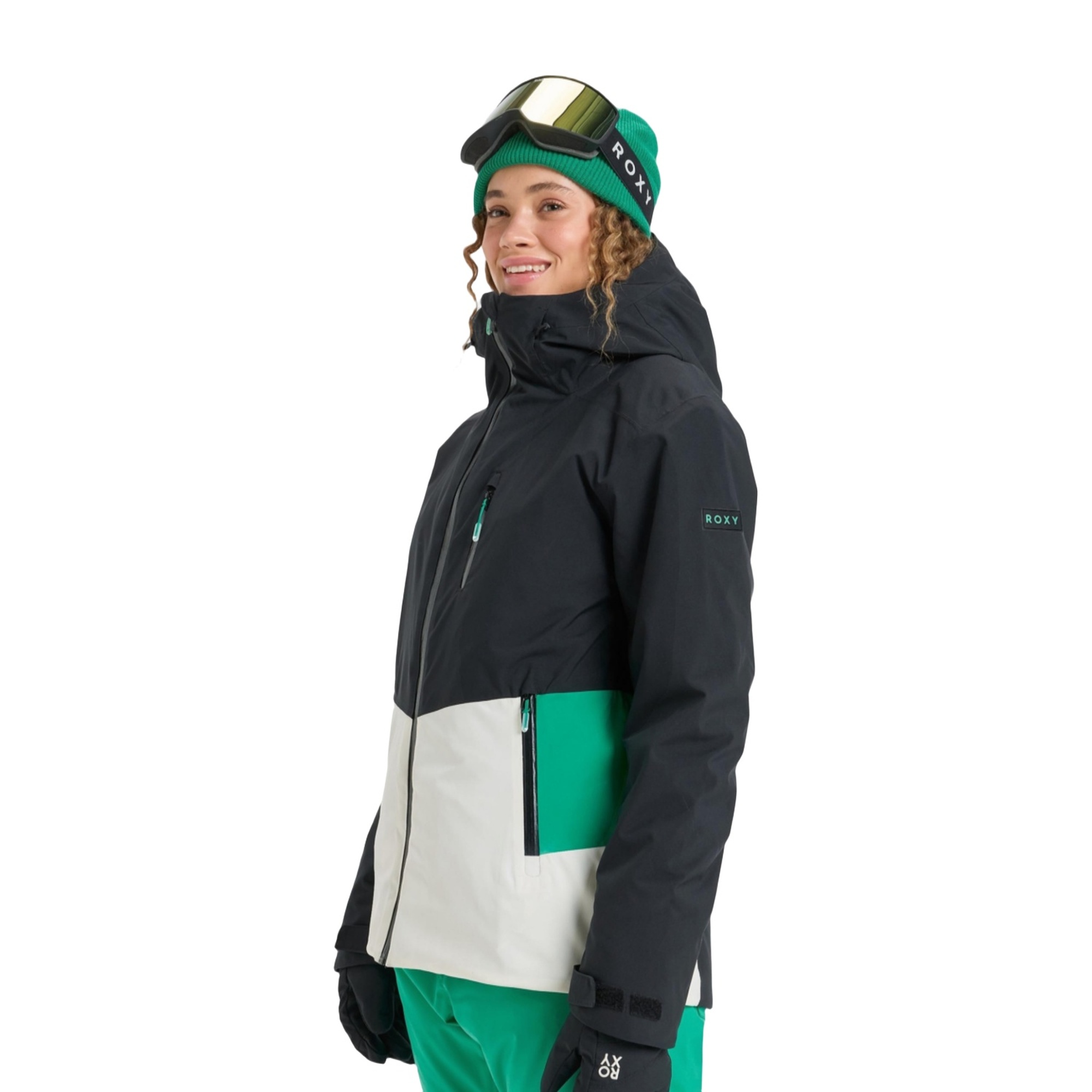 Roxy Stormdash Jk Kadın Siyah Snowboard Ceketi