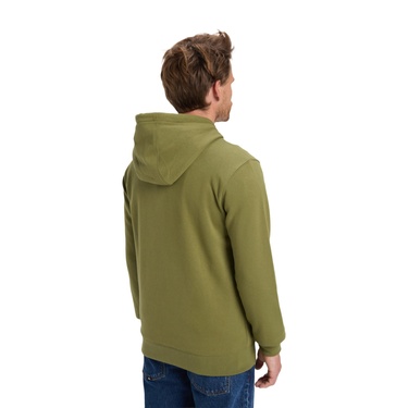  Quiksilver Screen Fleece Fineline Hoodie Erkek Yeşil Sweatshirt