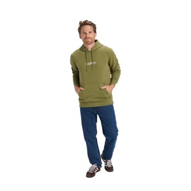  Quiksilver Screen Fleece Fineline Hoodie Erkek Yeşil Sweatshirt