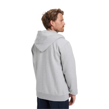  Quiksilver Zip Hood Chest Logo Erkek Gri Sweatshirt