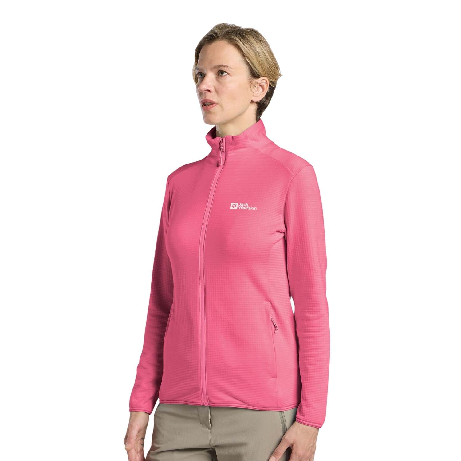  Jack Wolfskin Kolbenberg Fz Kadın Pembe Polar Ceket