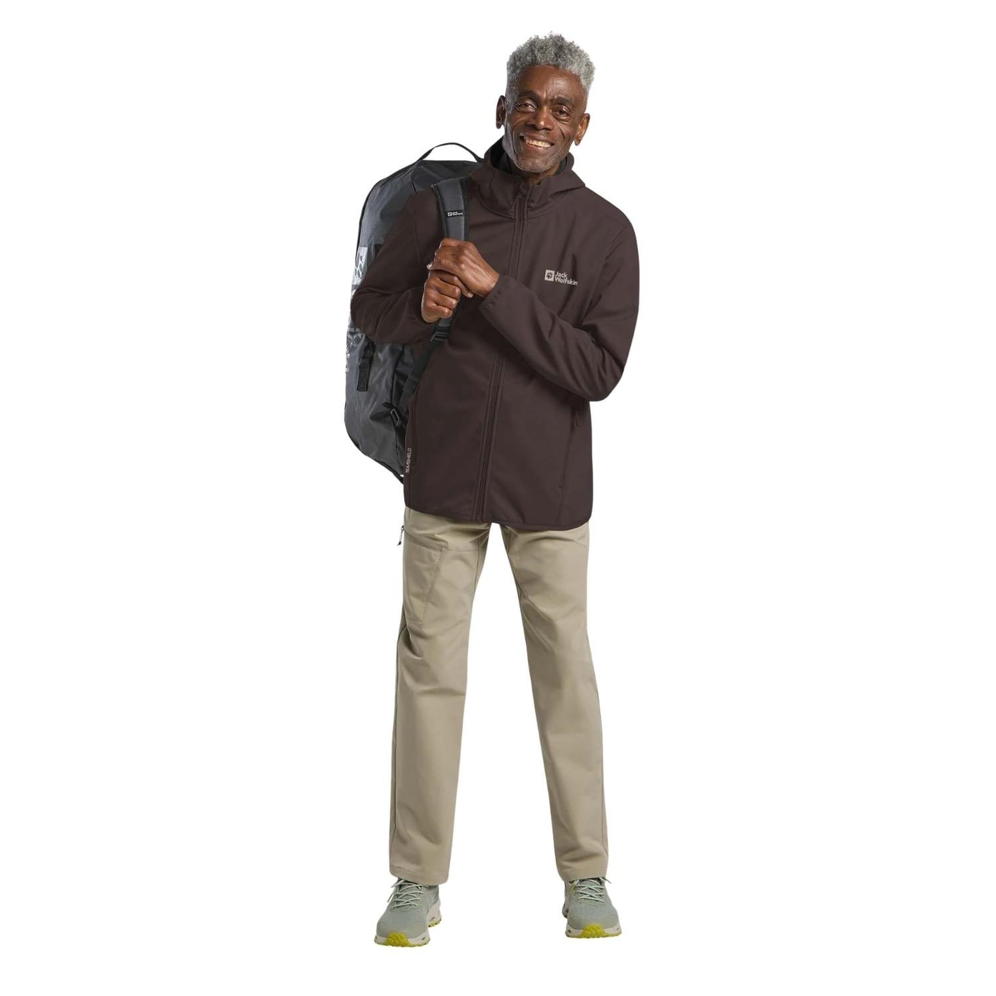 Jack Wolfskin Bornberg Hoody Erkek Kahverengi Softshell