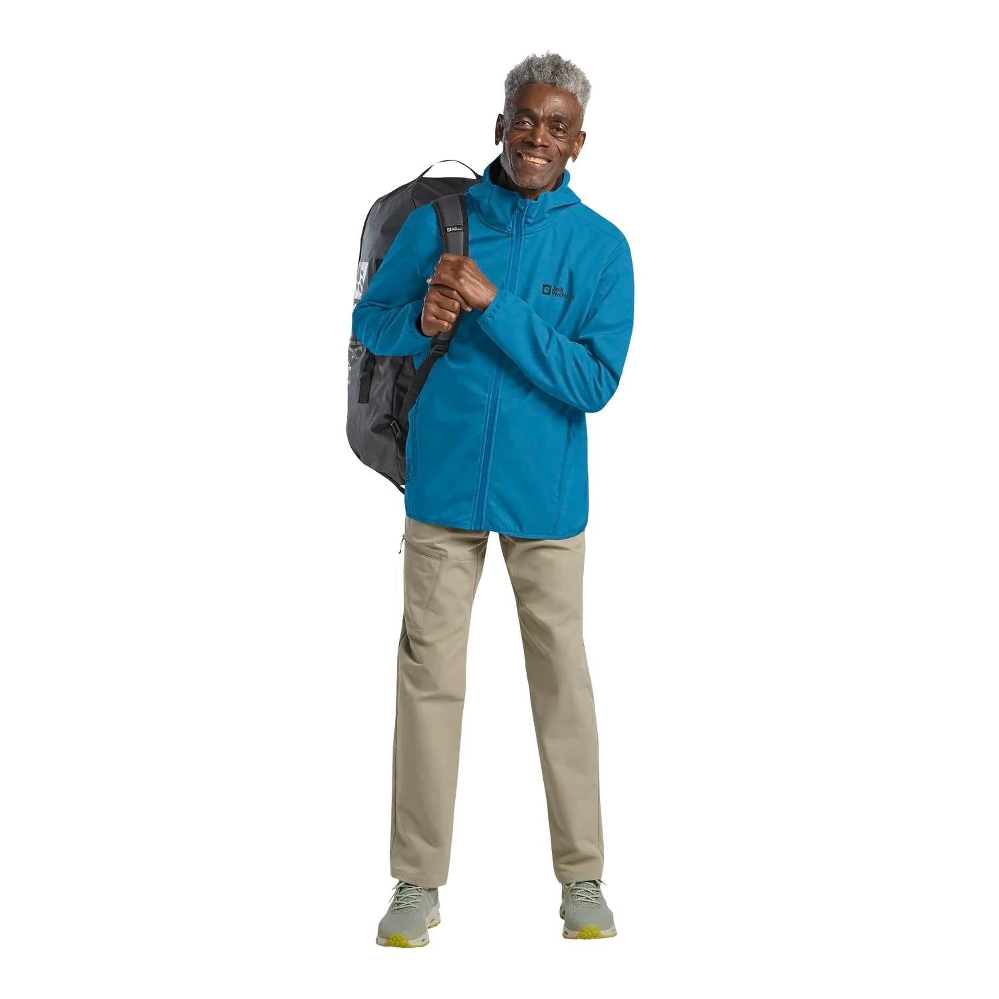 Jack Wolfskin Bornberg Hoody Erkek Mavi Softshell