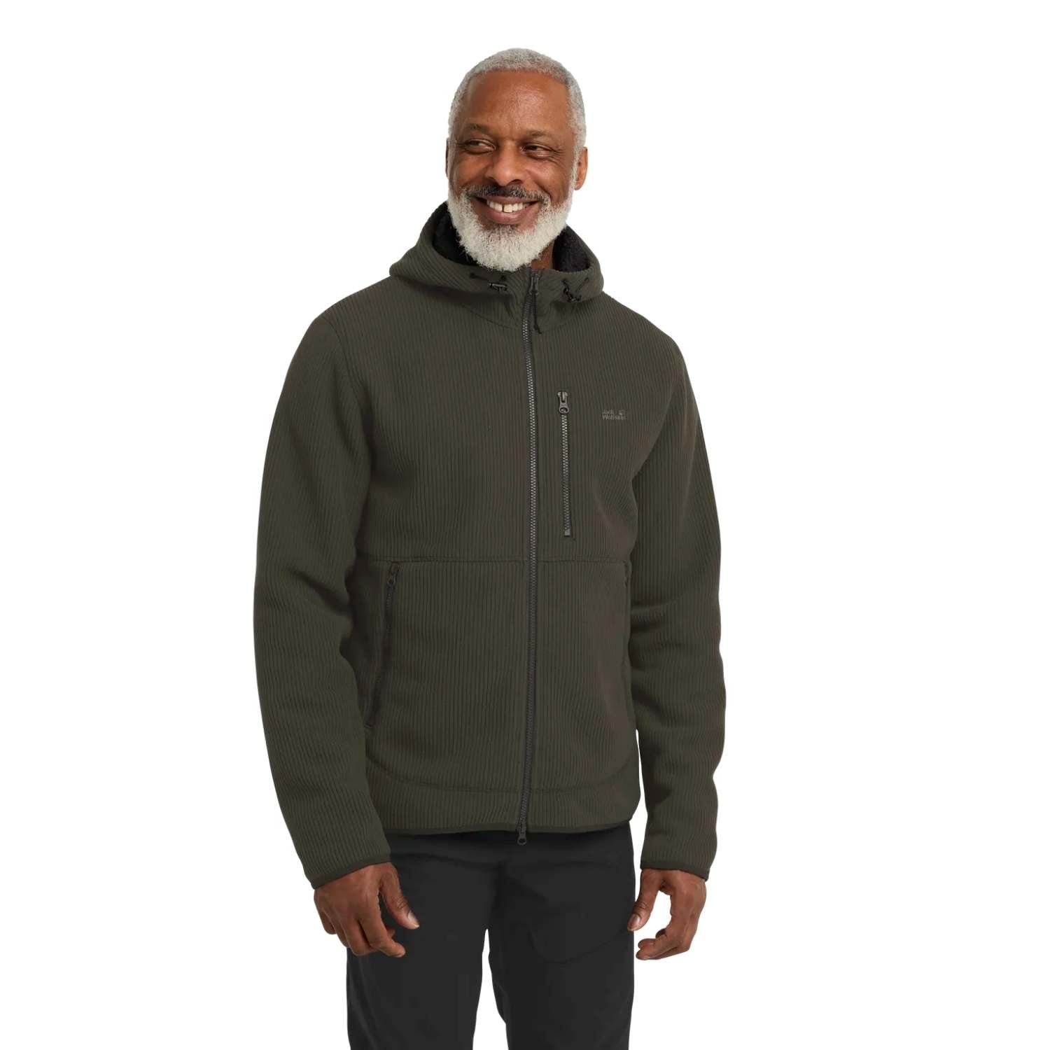  Jack Wolfskin Lake Ridge Hooded Erkek Yeşil Outdoor Ceketi