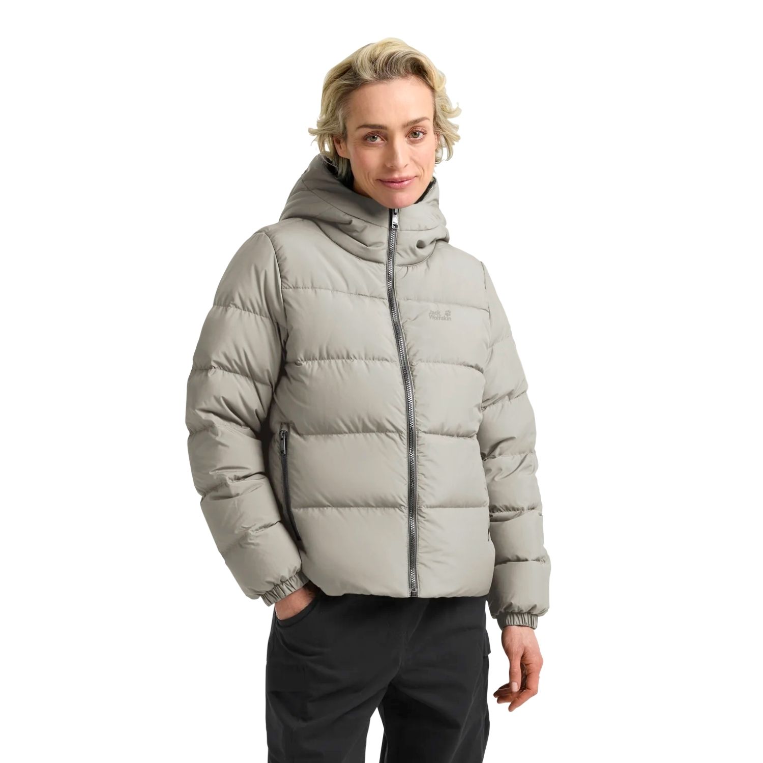  Jack Wolfskin Frozen Palace Rds Kadın Bej Outdoor Ceketi