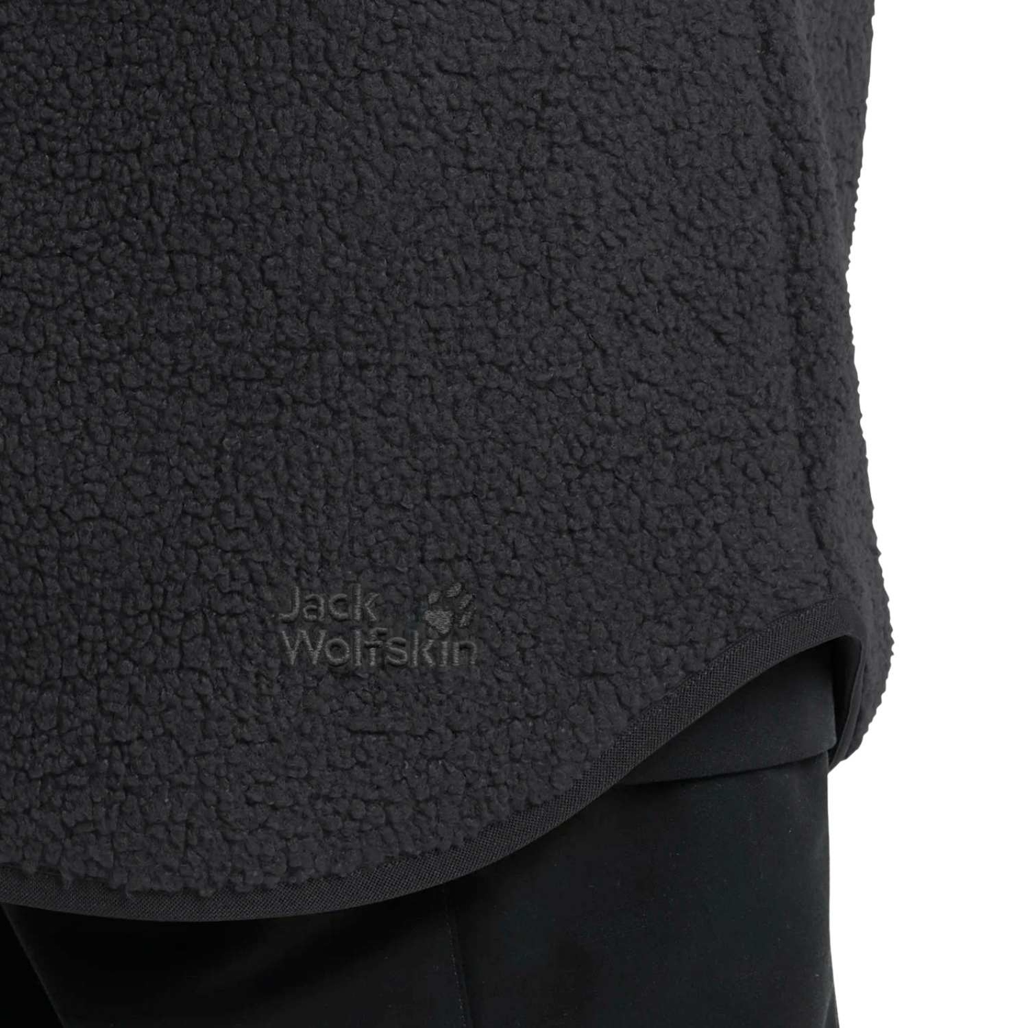 Jack Wolfskin High Curl Coat Kadın Siyah Outdoor Ceketi