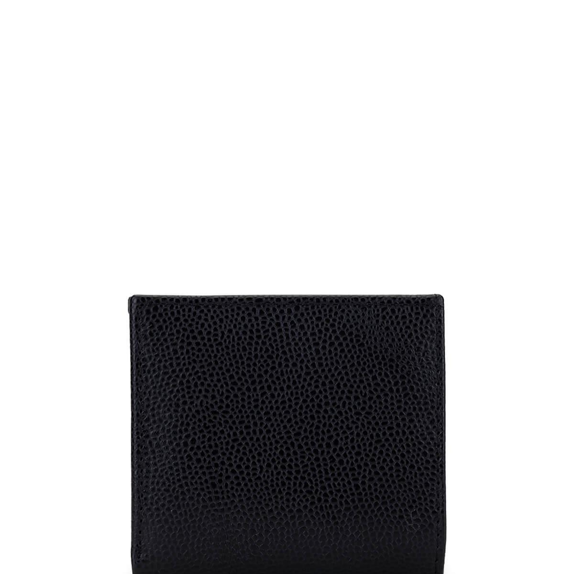 Tamer Tanca Unisex Hakiki Deri Siyah Havyar Cüzdan Cuzdan