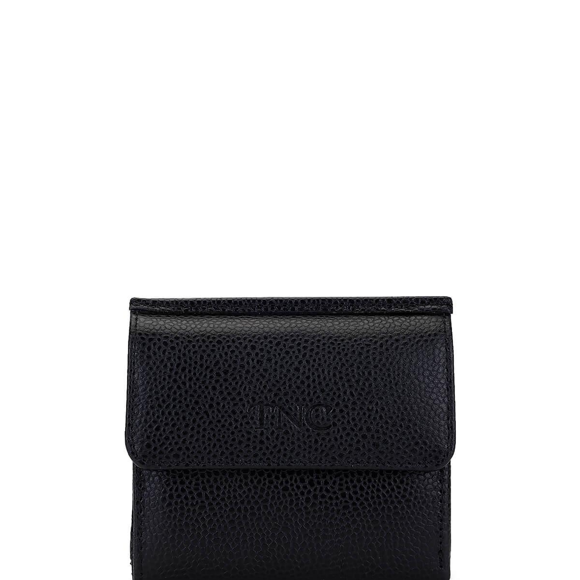 Tamer Tanca Unisex Hakiki Deri Siyah Havyar Cüzdan Cuzdan