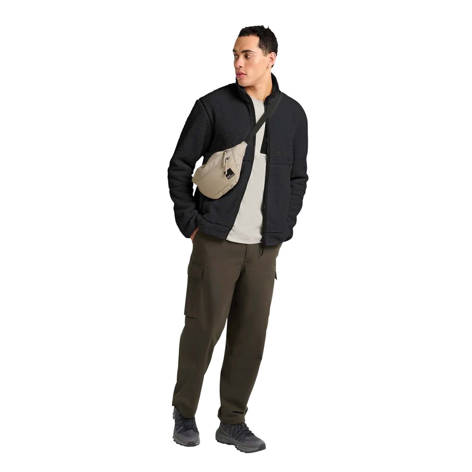 Jack Wolfskin Stone Lite Erkek Siyah Outdoor Ceketi