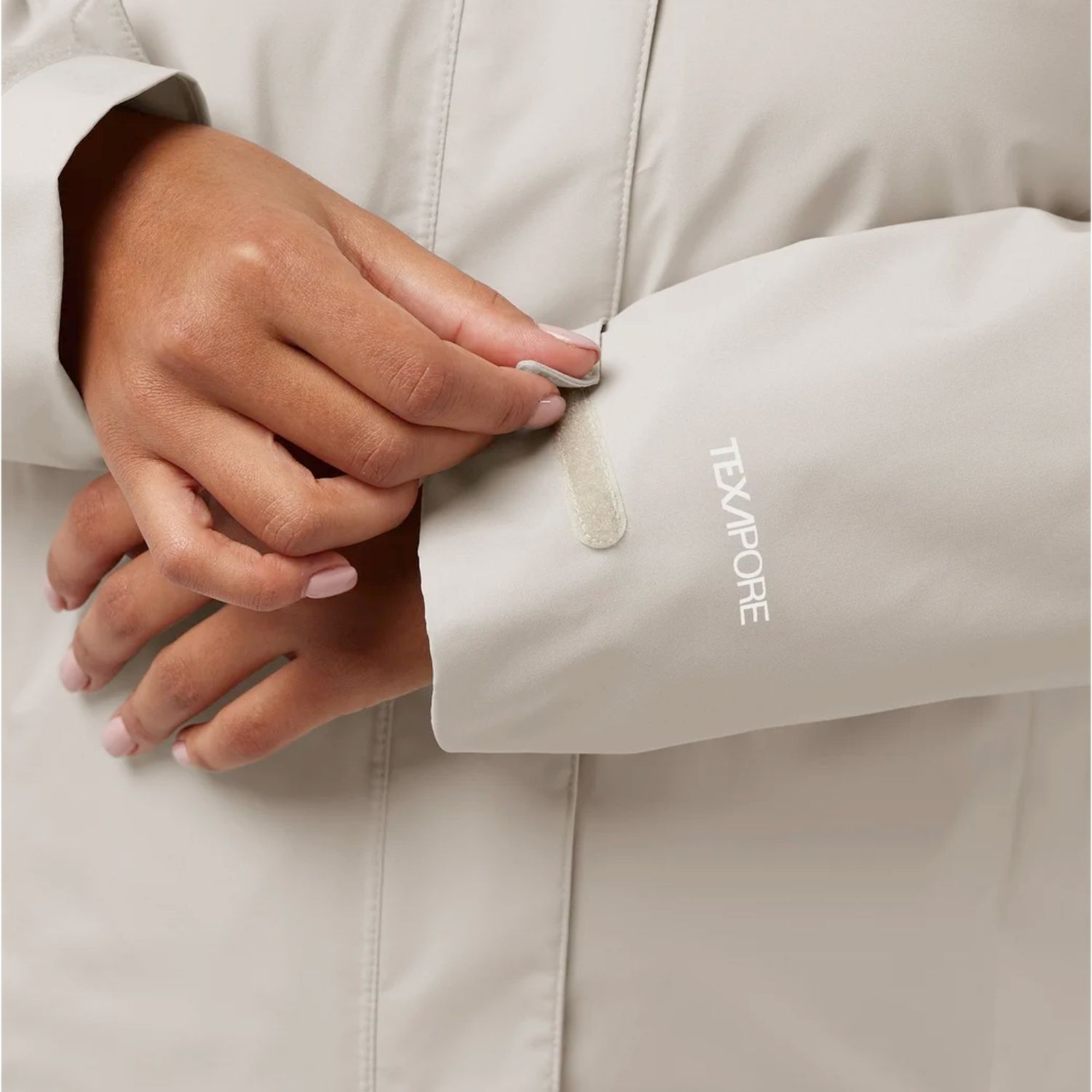 Jack Wolfskin Rotwand 3in1 Kadın Bej Outdoor Ceketi