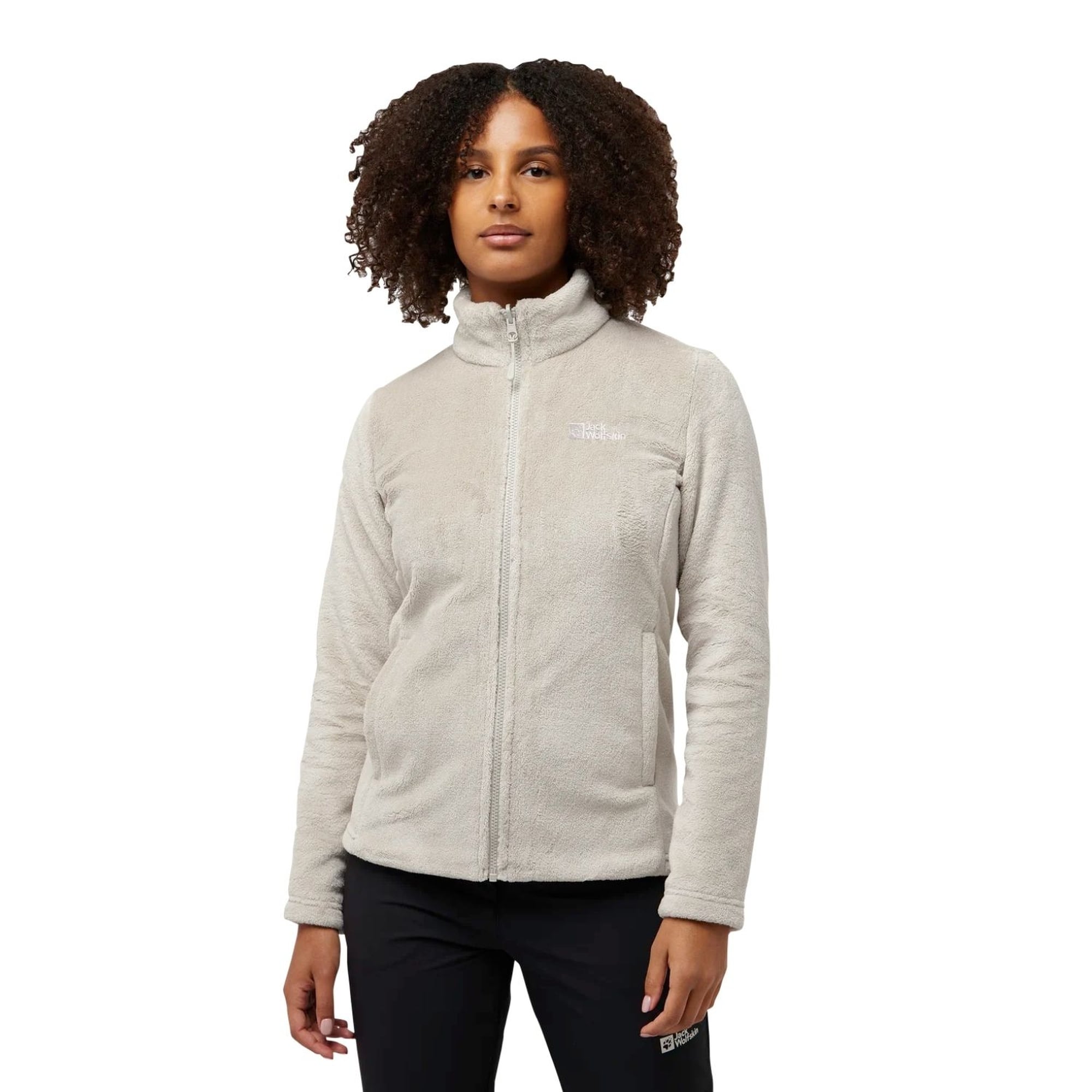 Jack Wolfskin Rotwand 3in1 Kadın Bej Outdoor Ceketi