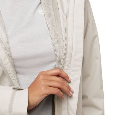  Jack Wolfskin Rotwand 3in1 Kadın Bej Outdoor Ceketi