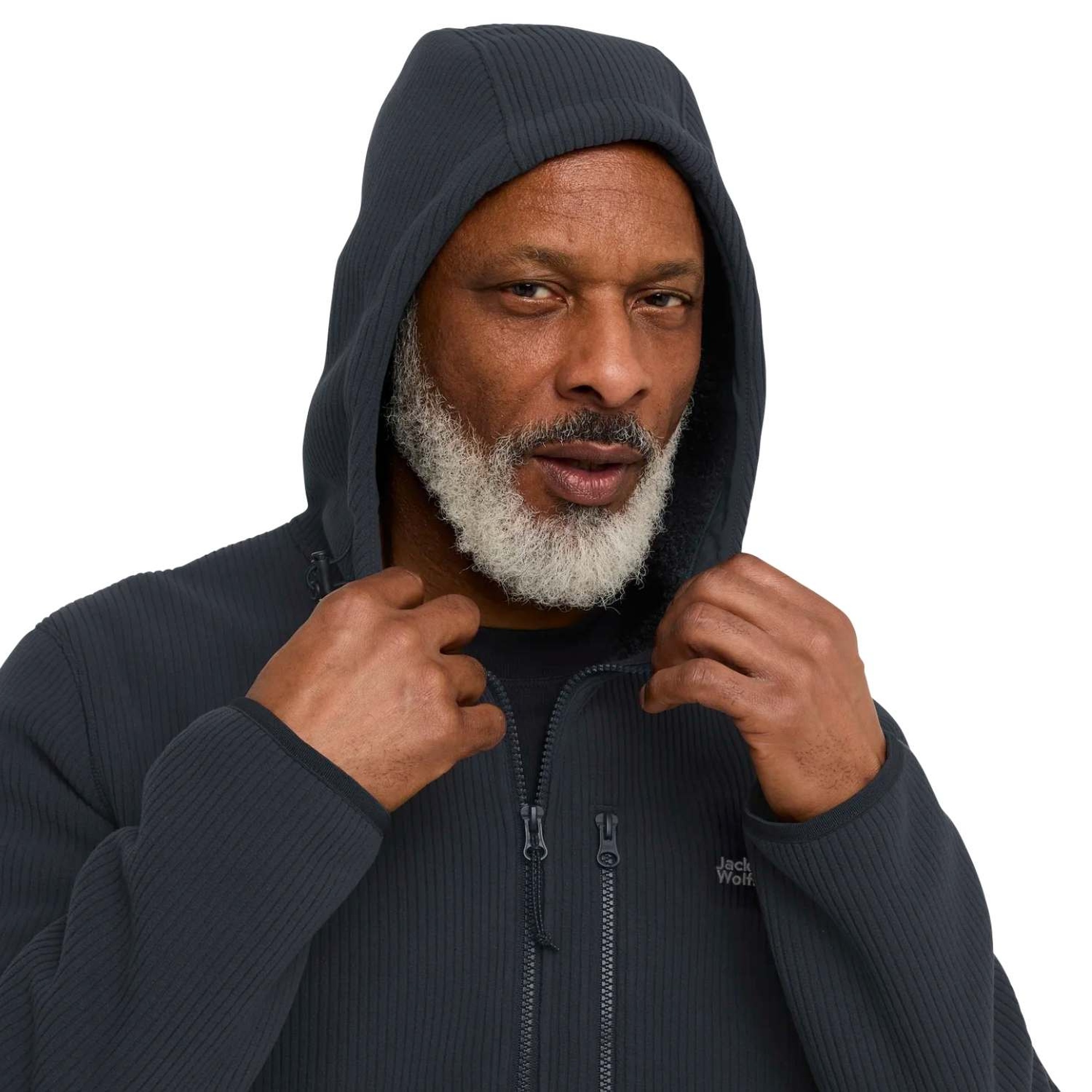 Jack Wolfskin Lake Ridge Hooded Erkek Mavi Outdoor Ceketi