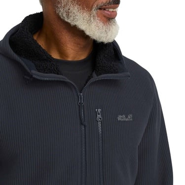  Jack Wolfskin Lake Ridge Hooded Erkek Mavi Outdoor Ceketi