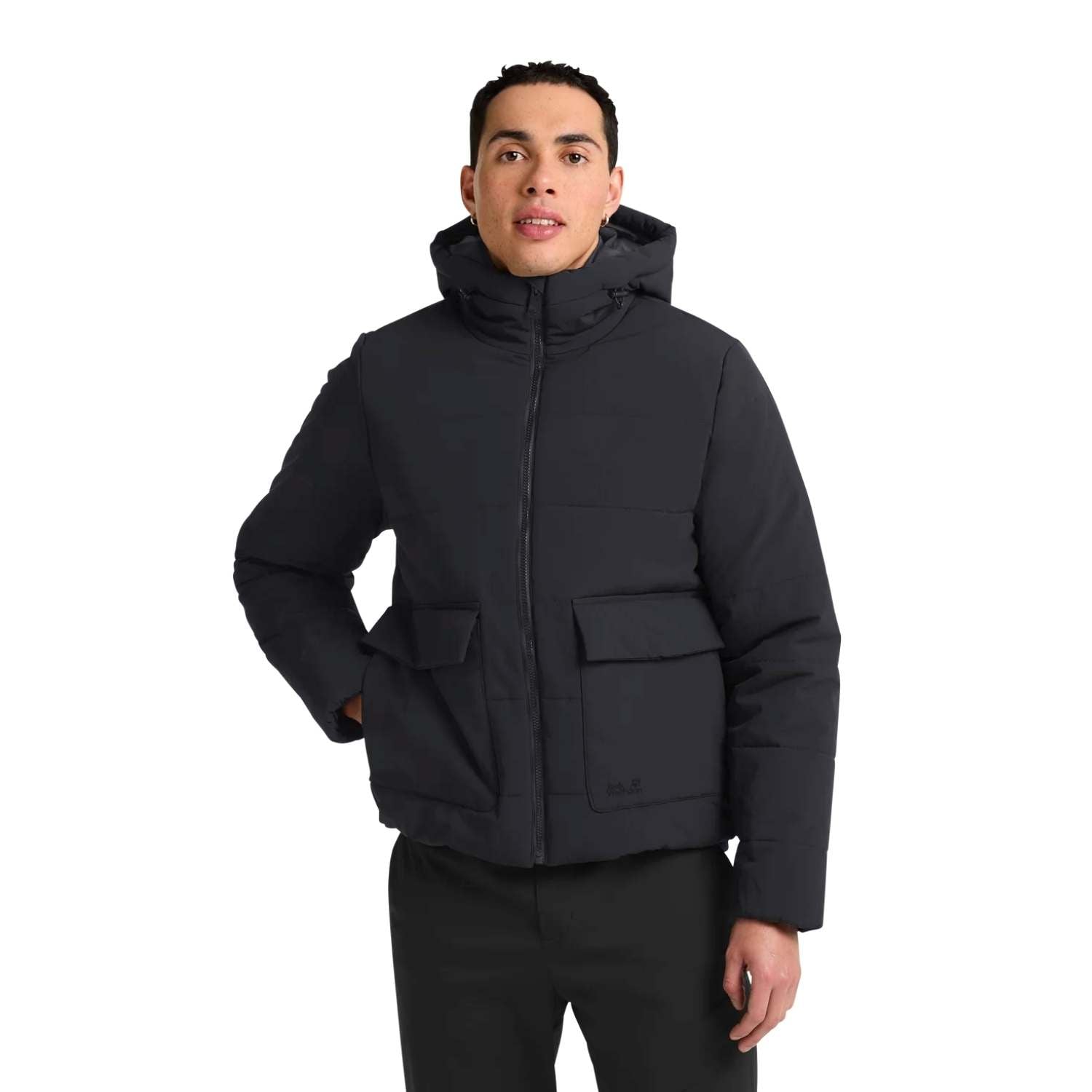  Jack Wolfskin Northern Lite Hooded Erkek Siyah Outdoor Ceketi