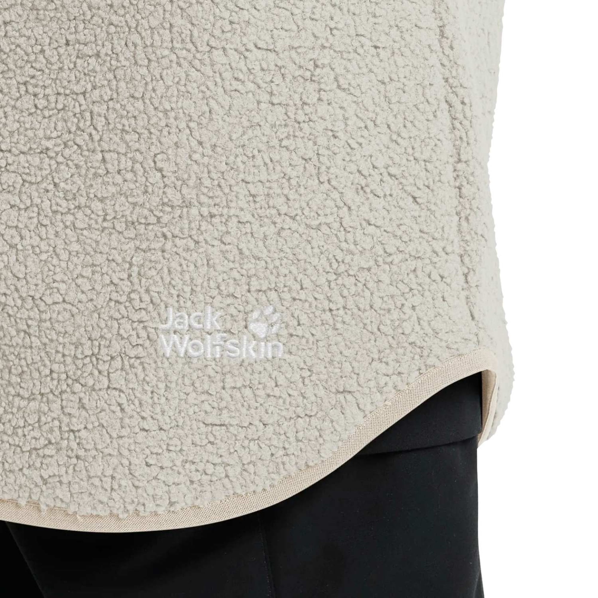 Jack Wolfskin High Curl Coat Kadın Bej Outdoor Ceketi