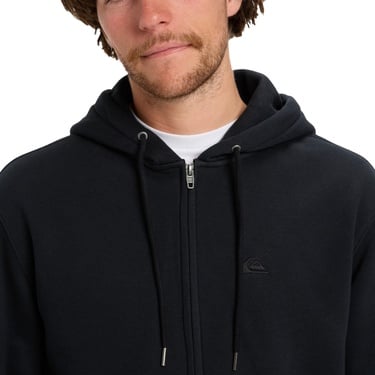  Quiksilver Salt Water Zip Hoodie Erkek Siyah Sweatshirt