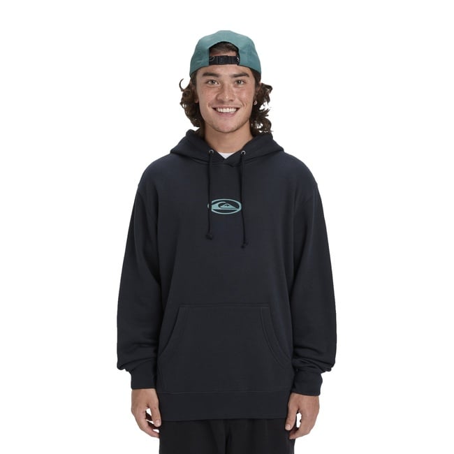 Quiksilver Salt Water Graphic Hoodie Erkek Siyah Sweatshirt