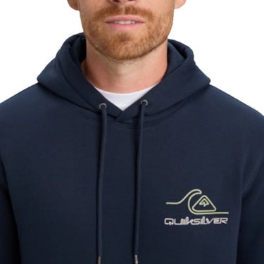  Quiksilver Light Waves Hoodie Erkek Mavi Sweatshirt