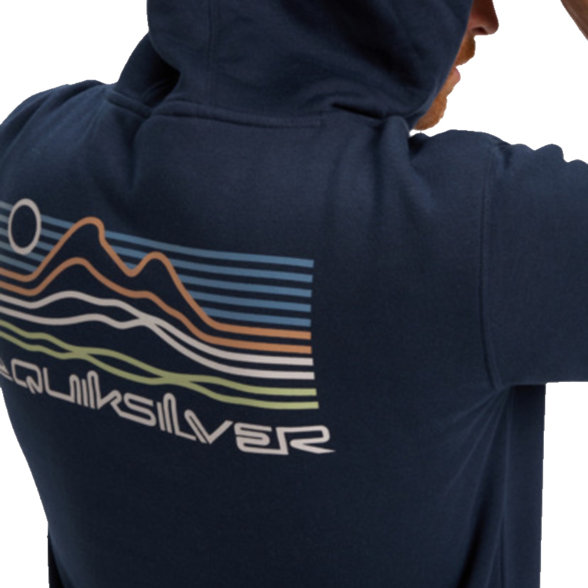 Quiksilver Light Waves Hoodie Erkek Mavi Sweatshirt