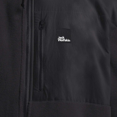  Jack Wolfskin Sumetro Fz Erkek Siyah Polar Ceket