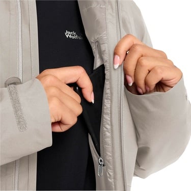  Jack Wolfskin Heidelstein Ins Kadın Bej Outdoor Ceketi