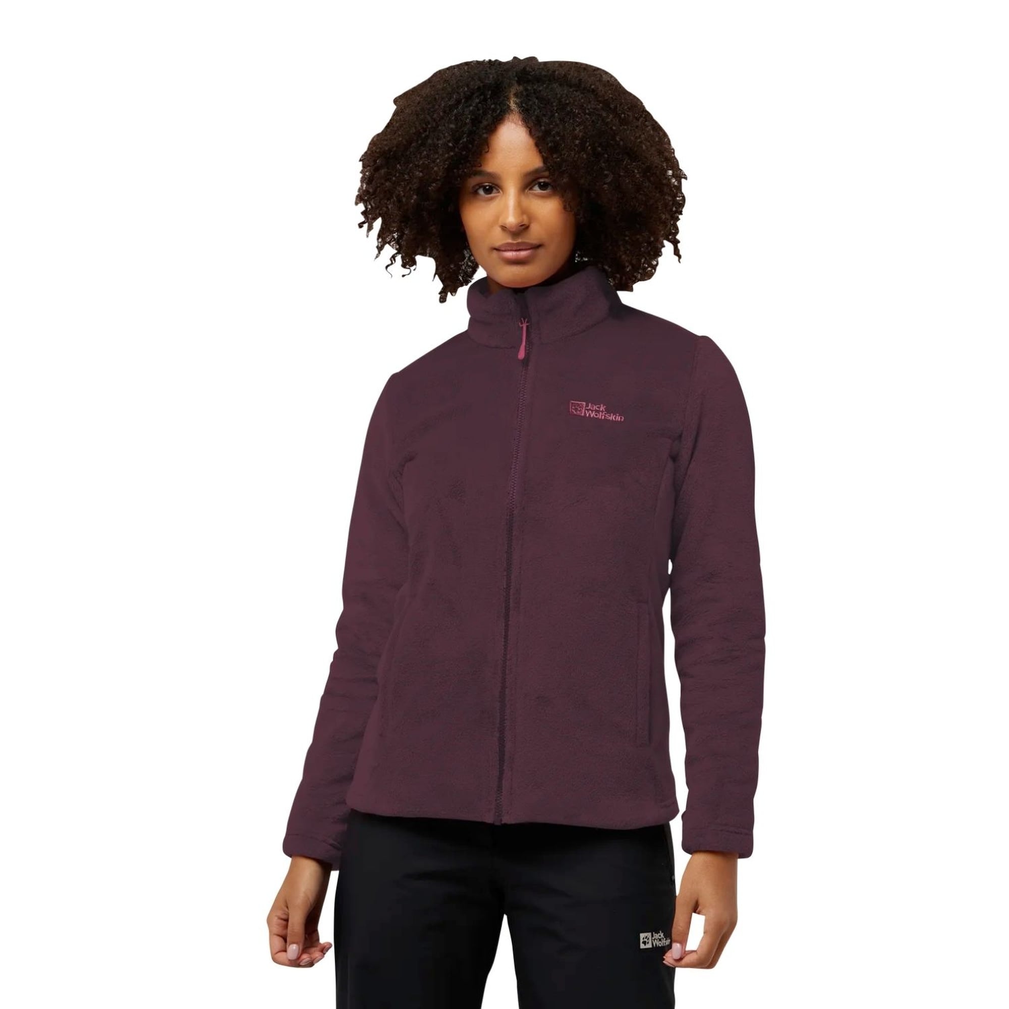 Jack Wolfskin Rotwand 3in1 Kadın Mor Outdoor Ceketi