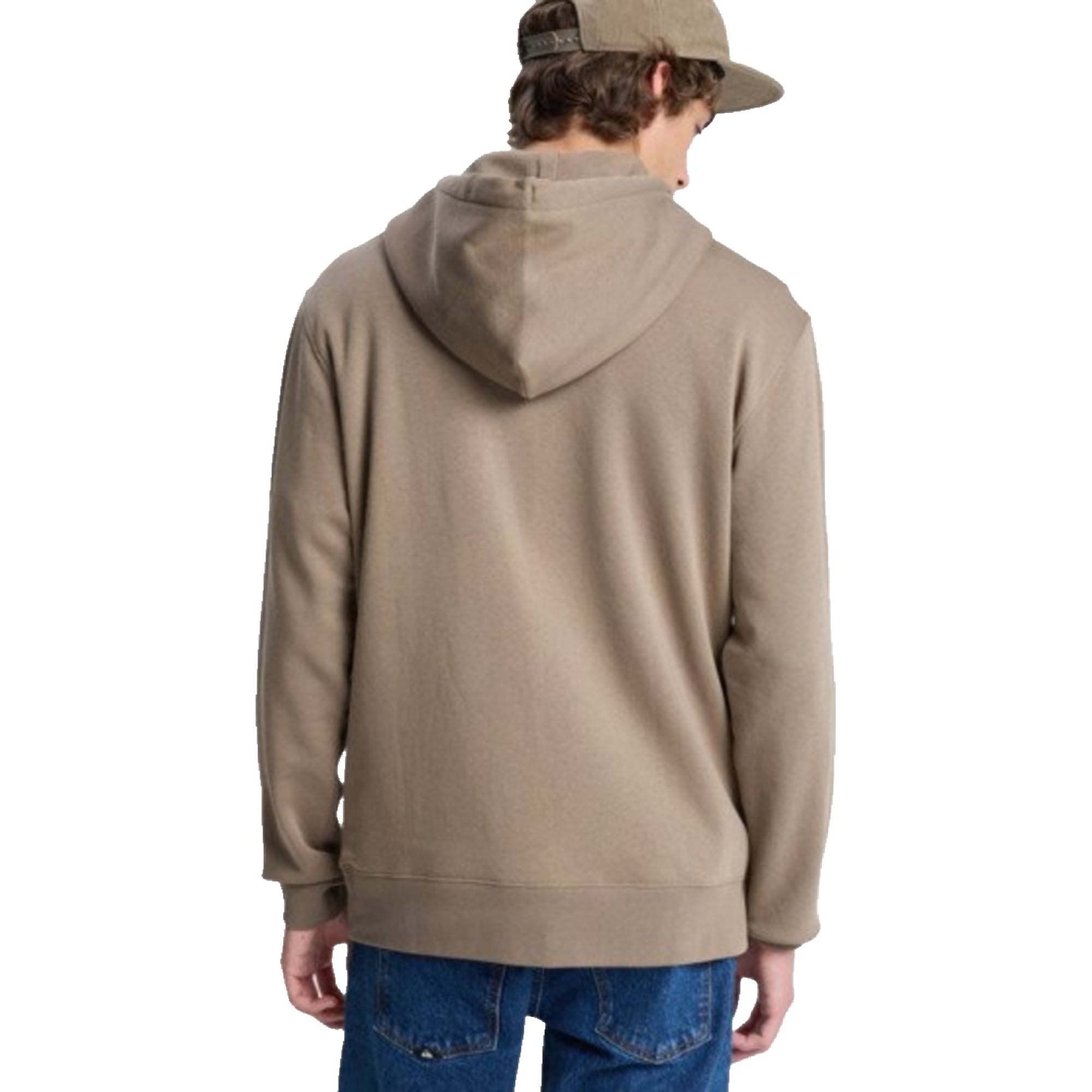 Quiksilver Salt Water Zip Hoodie Erkek Bej Sweatshirt