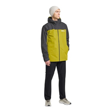  Jack Wolfskin Taubenberg 3in1 Erkek Sarı Outdoor Ceketi