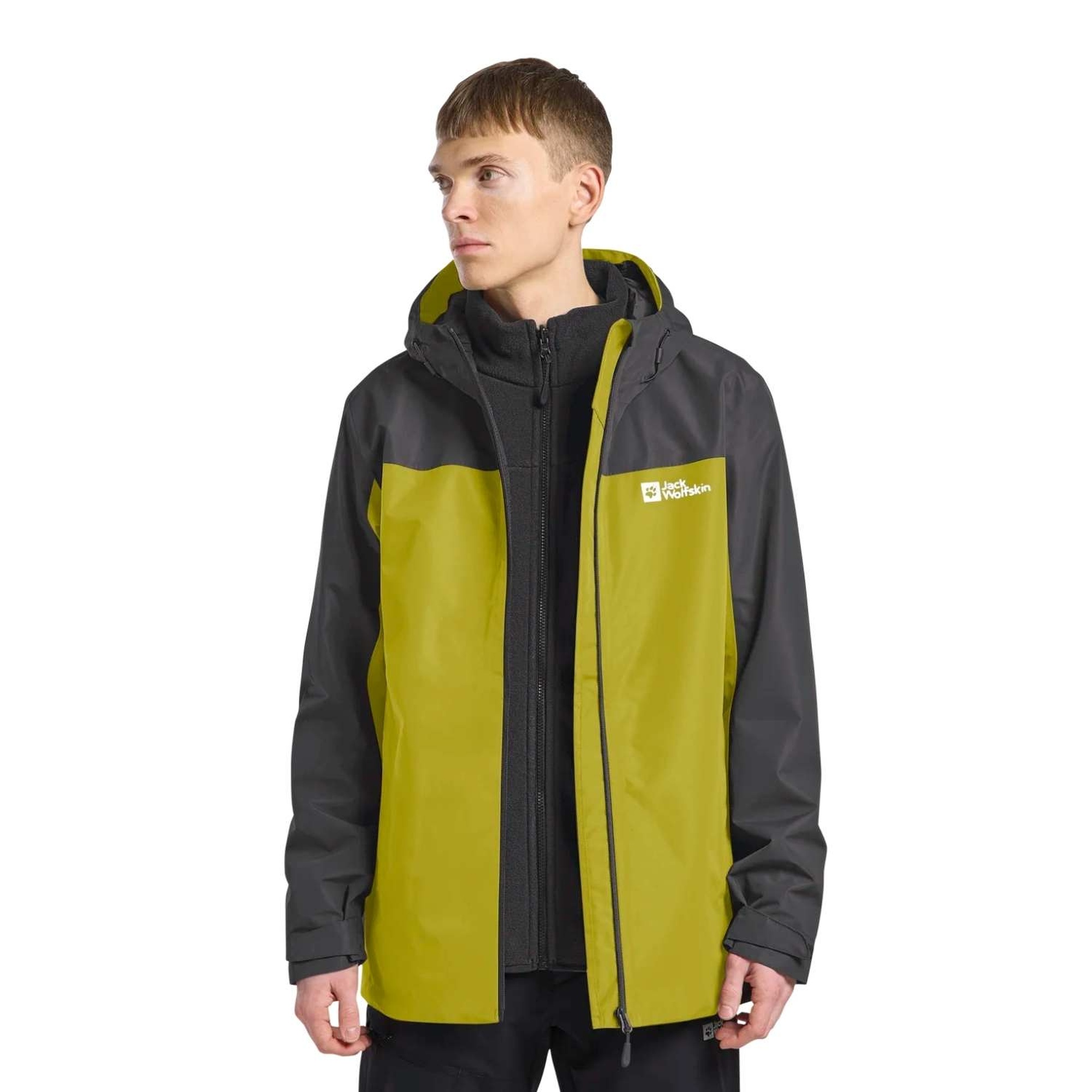 Jack Wolfskin Taubenberg 3in1 Erkek Sarı Outdoor Ceketi