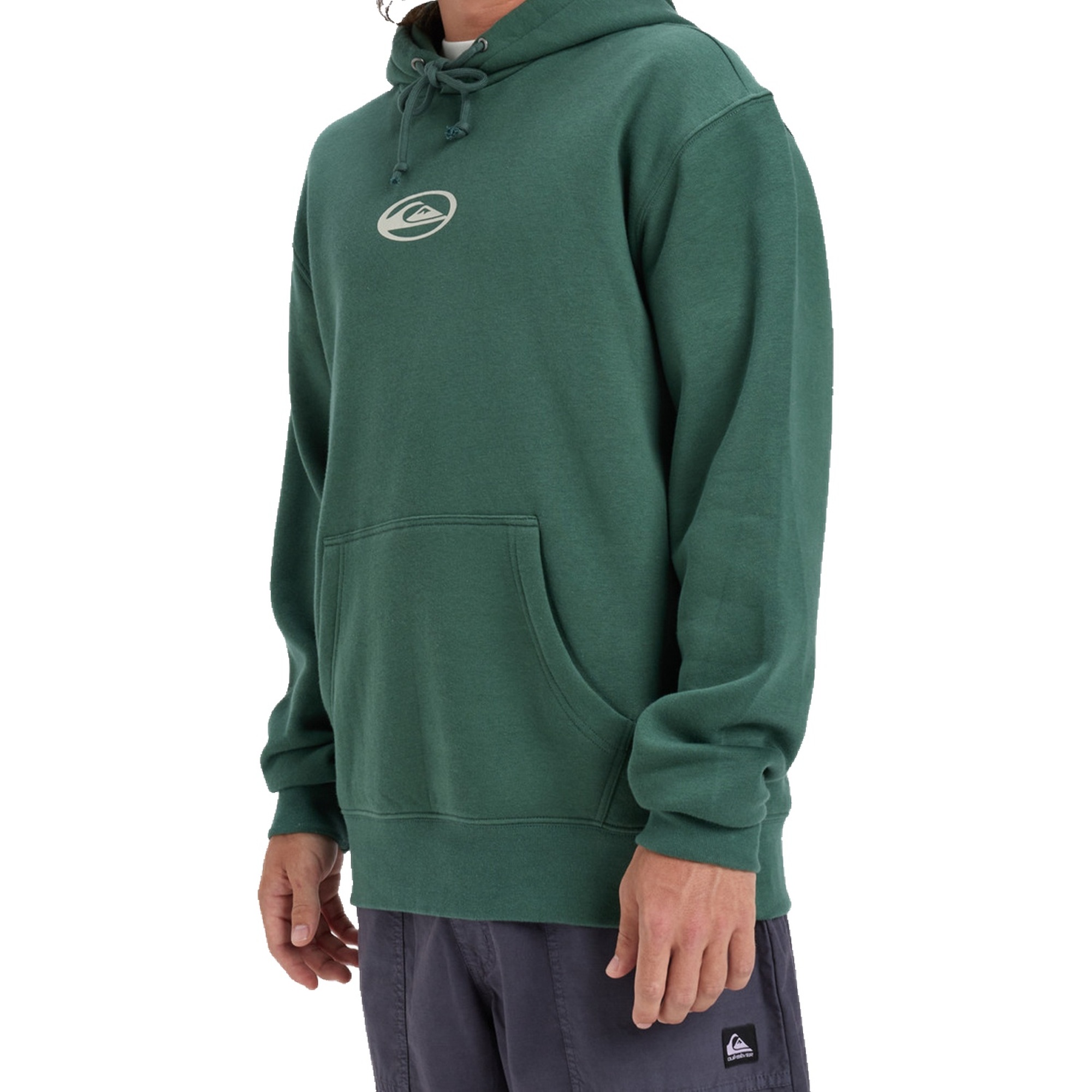 Quiksilver Salt Water Graphic Hoodie Erkek Yeşil Sweatshirt