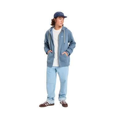  Quiksilver Salt Water Zip Hoodie Erkek Mavi Sweatshirt
