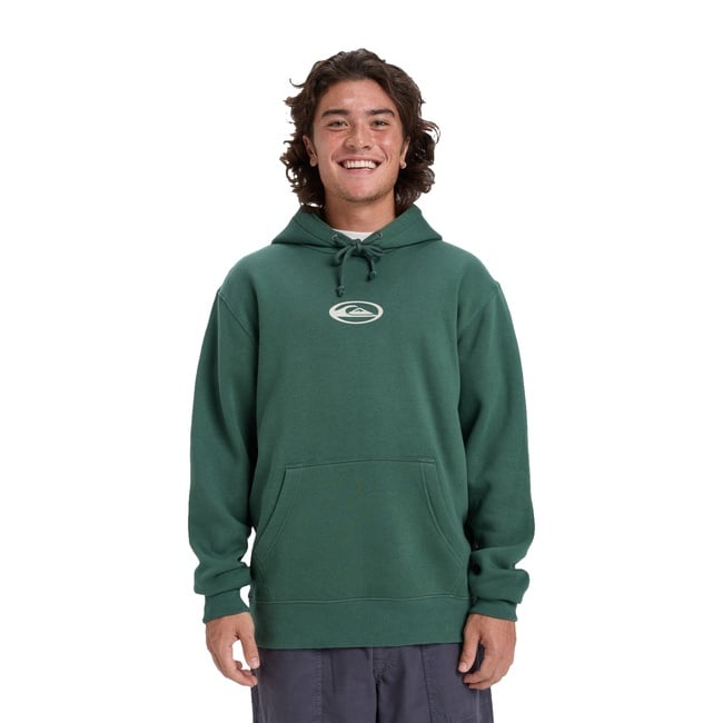  Quiksilver Salt Water Graphic Hoodie Erkek Yeşil Sweatshirt