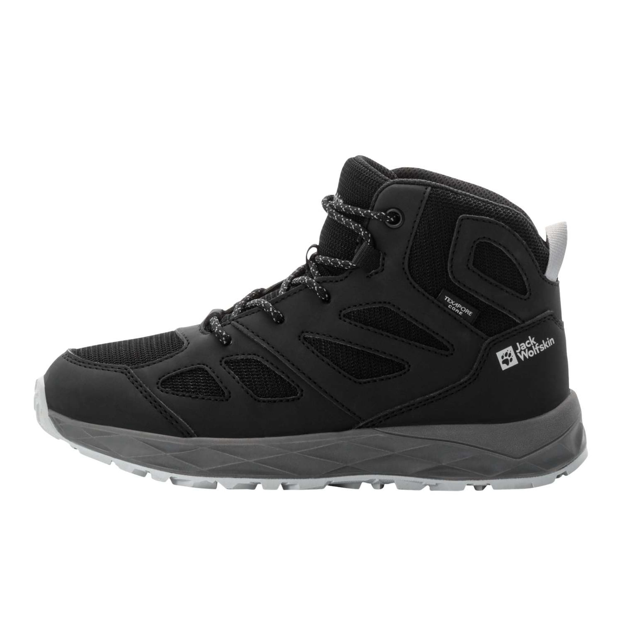 Jack Wolfskin Woodland 2 Texapore Mid K Unisex Çocuk Gri Bot