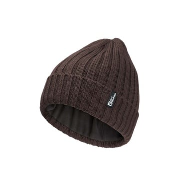  Jack Wolfskin Rib Knit Beanie Unisex Kahverengi Bere