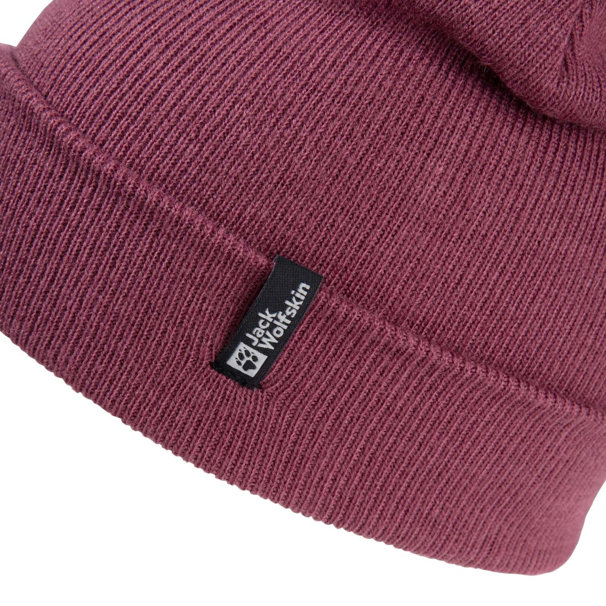 Jack Wolfskin Rib Beanie Unisex Pembe Bere