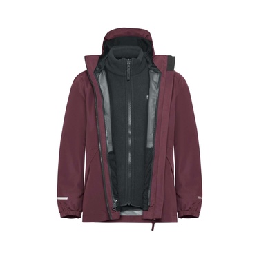  Jack Wolfskin Iceland 3in1 Jacket K Unisex Çocuk Mor Outdoor Ceketi