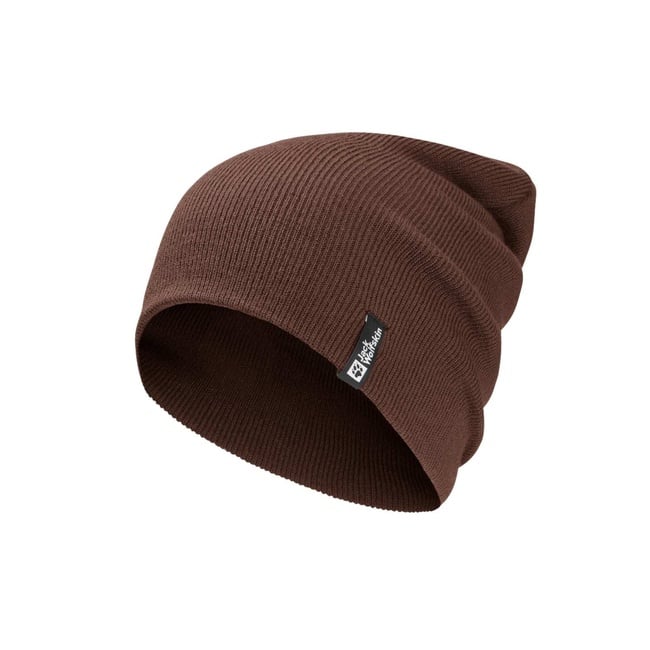  Jack Wolfskin Rib Beanie Unisex Kahverengi Bere