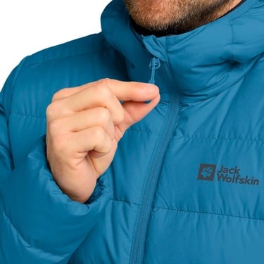  Jack Wolfskin Ather Down Hoody Rds Erkek Mavi Outdoor Ceketi